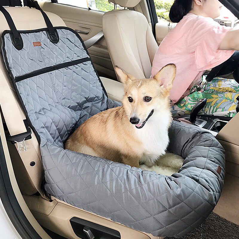 The Copilot Bed: Cushioned Dog Car Seat Bed