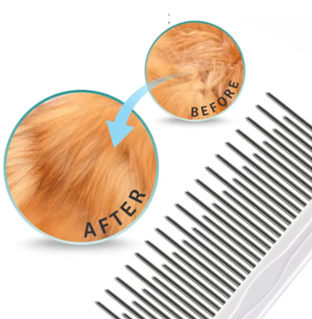 The Slicker Comb: Self-Cleaning Deshedding Comb for Dogs