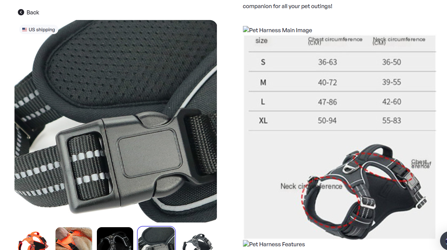The Trailblazer Harness: Waterproof Dog Harness with Lift Handle