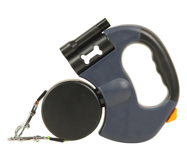 The Duo Leash: Retractable Double Dog Leash with LED Light