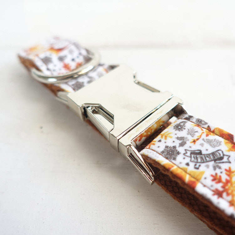 The Golden Holiday Collar: Handmade Festive Dog Collar