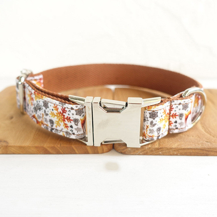 The Golden Holiday Collar: Handmade Festive Dog Collar