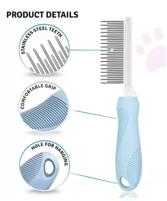 The Slicker Comb: Self-Cleaning Deshedding Comb for Dogs