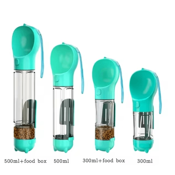 The Trailside Bottle: 3-in-1 Portable Dog Water Bottle & Feeder