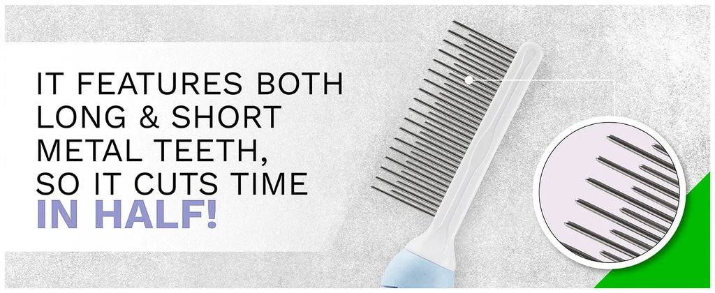 The Slicker Comb: Self-Cleaning Deshedding Comb for Dogs