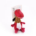 The Rumble Rex: Plush Dinosaur Squeaky Dog Toy