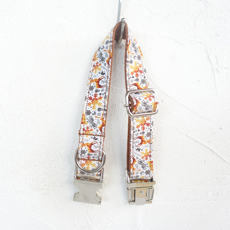 The Golden Holiday Collar: Handmade Festive Dog Collar