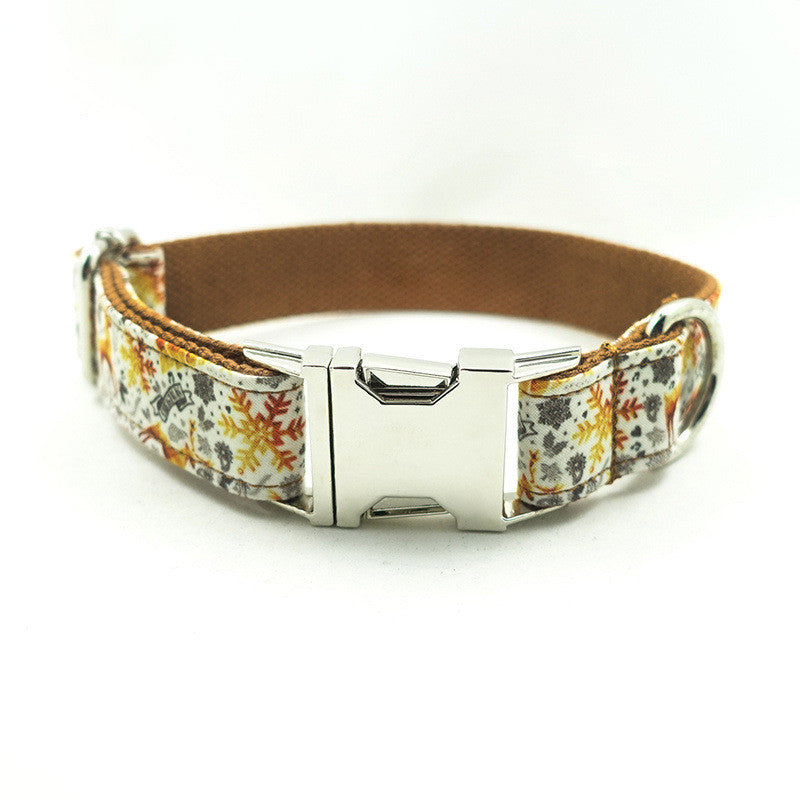 The Golden Holiday Collar: Handmade Festive Dog Collar