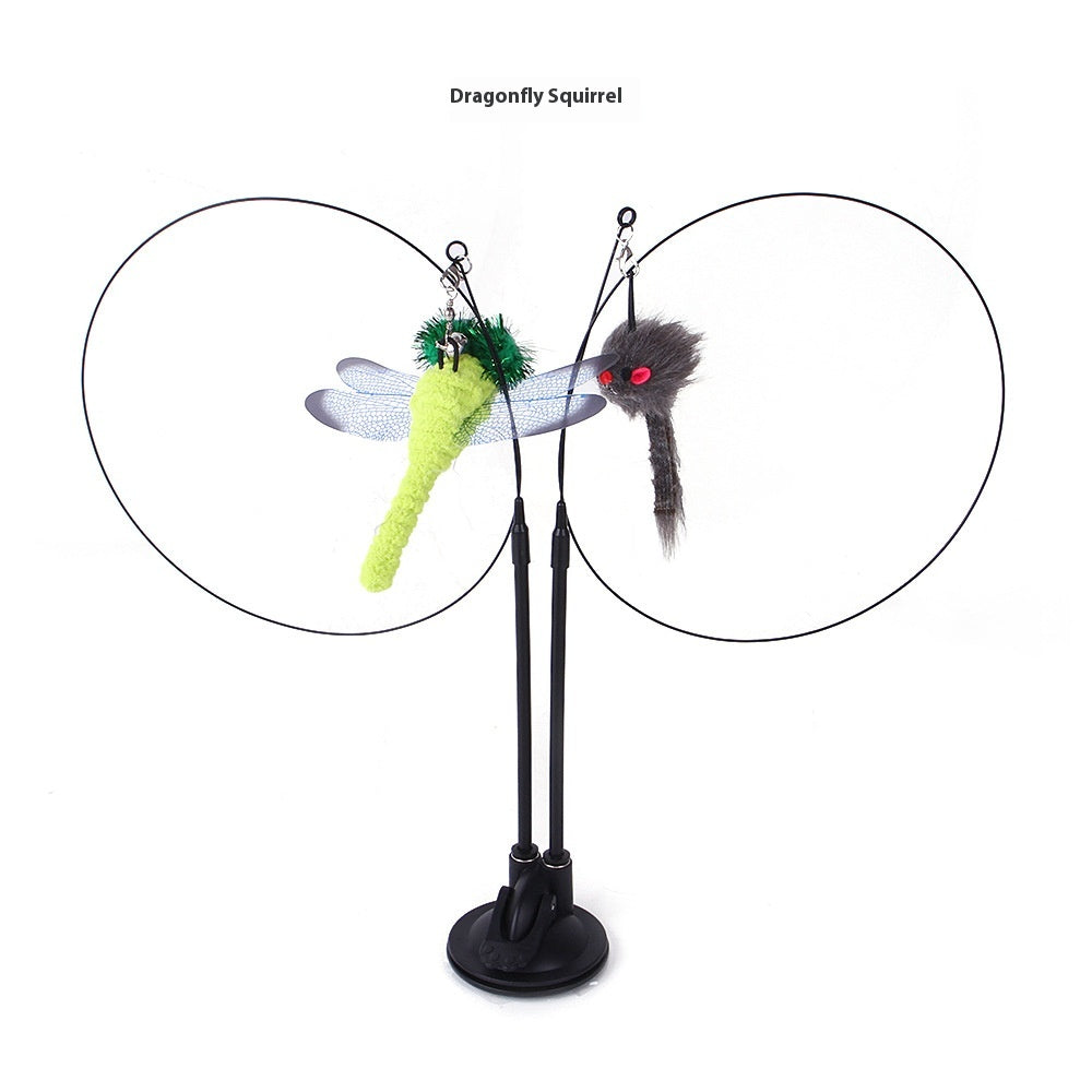 The Flutter Wand: Suction-Base Cat Teaser Toy