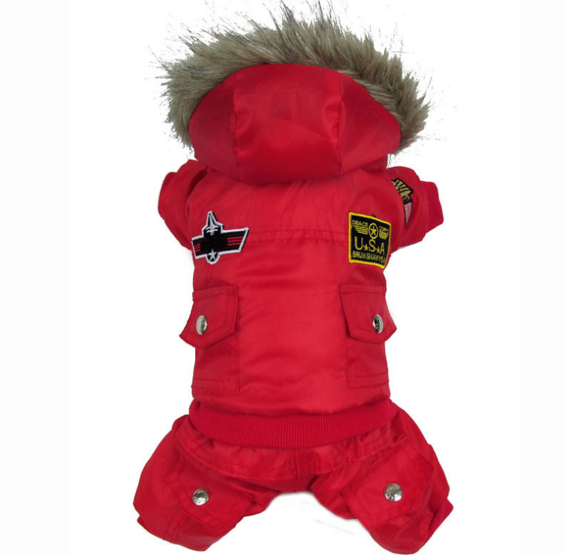 The Campfire Jacket: Hooded Winter Dog Coat