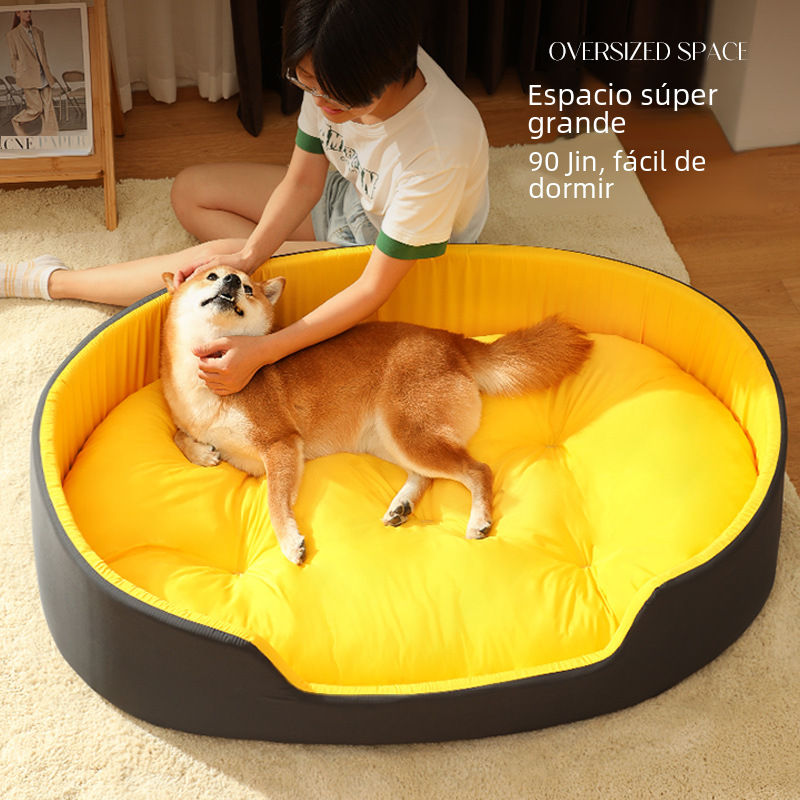 The Denali Bed: Lounger Dog Bed with Washable Cover