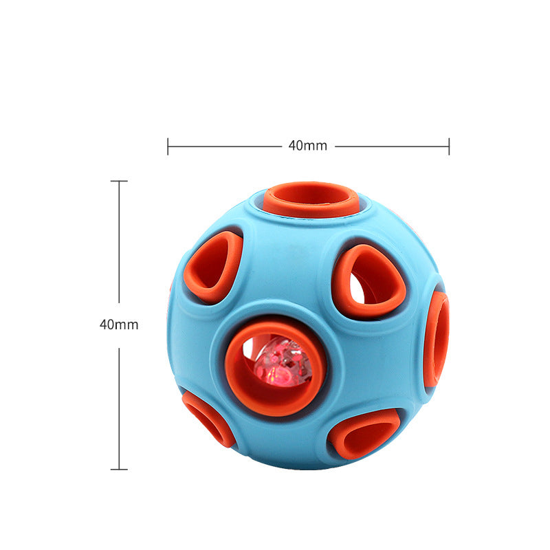 The Nightlight Ball: Glow-in-the-Dark Squeaky Chew Ball
