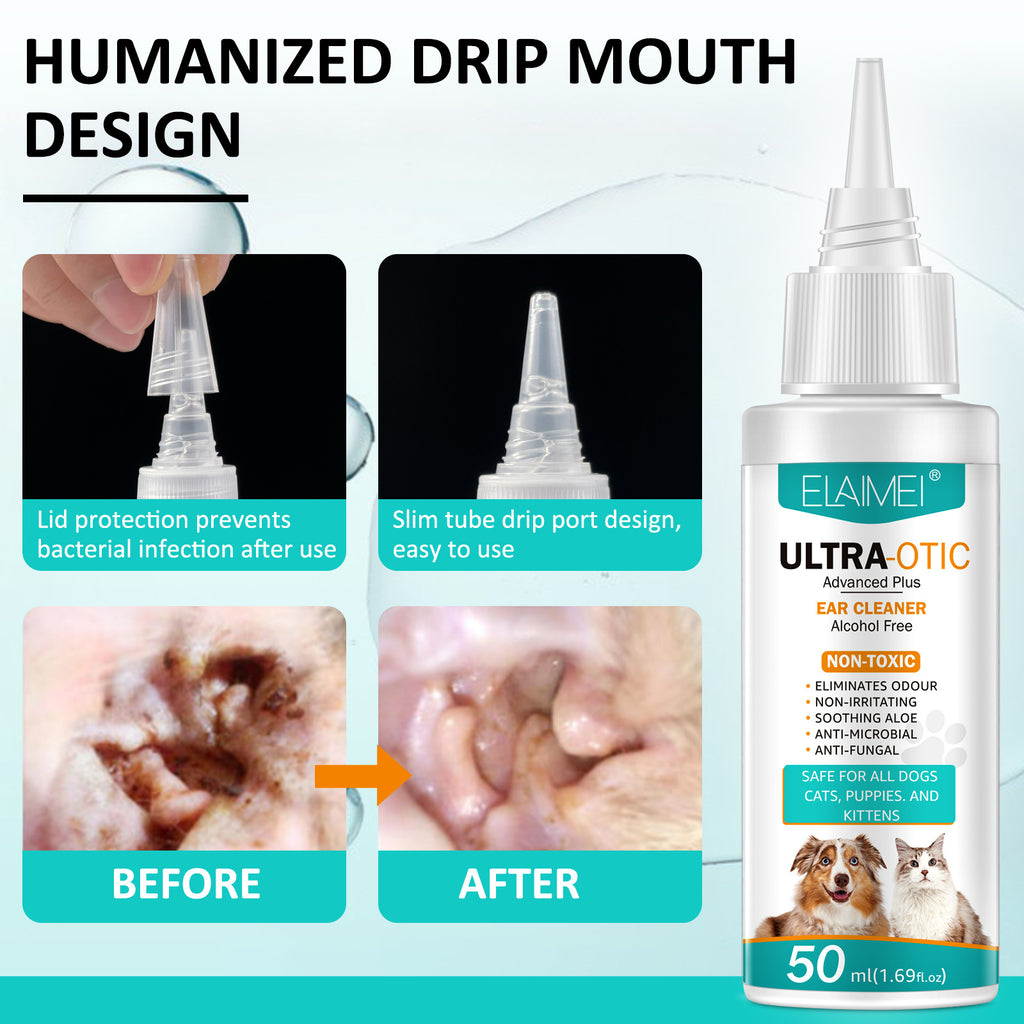 Gentle Ear Rinse: Dog & Cat Ear Cleaning Solution (50ml)