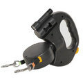 The Duo Leash: Retractable Double Dog Leash with LED Light
