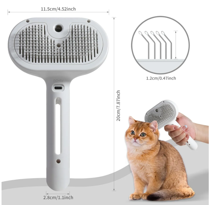 The Mist Brush: 2-in-1 Spray Grooming Brush for Dogs