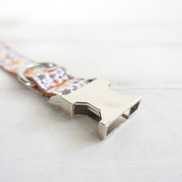The Golden Holiday Collar: Handmade Festive Dog Collar