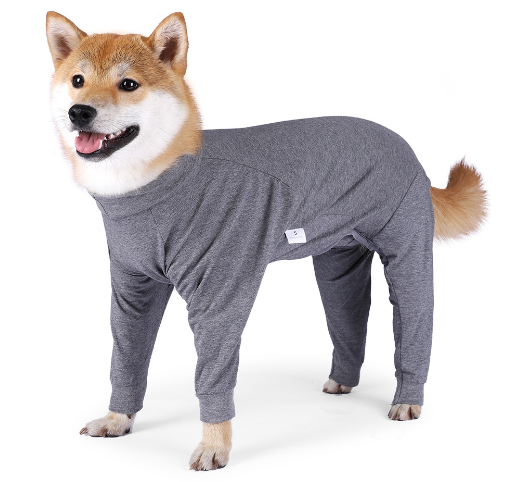 The Fireside Pajamas: Striped Four-Leg Dog Pajamas