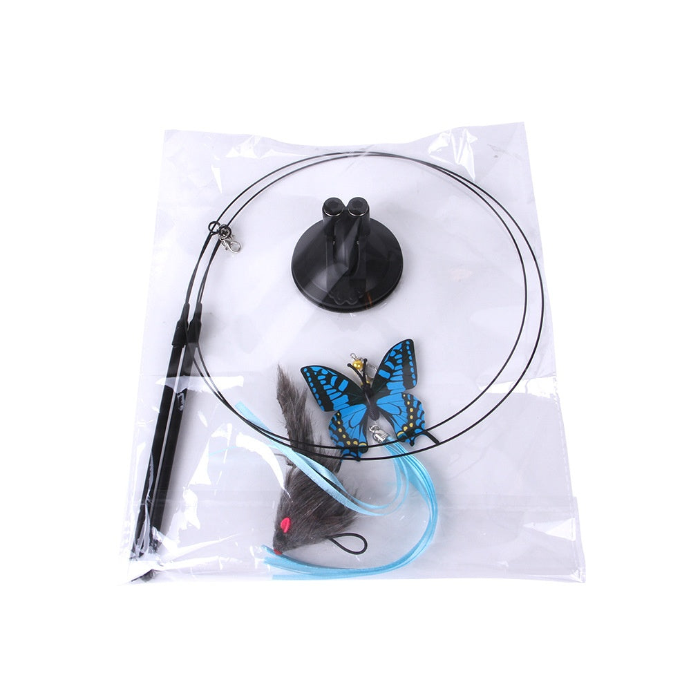 The Flutter Wand: Suction-Base Cat Teaser Toy