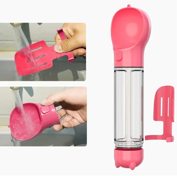 The Trailside Bottle: 3-in-1 Portable Dog Water Bottle & Feeder