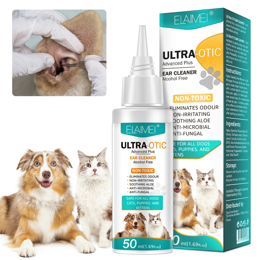 Gentle Ear Rinse: Dog & Cat Ear Cleaning Solution (50ml)