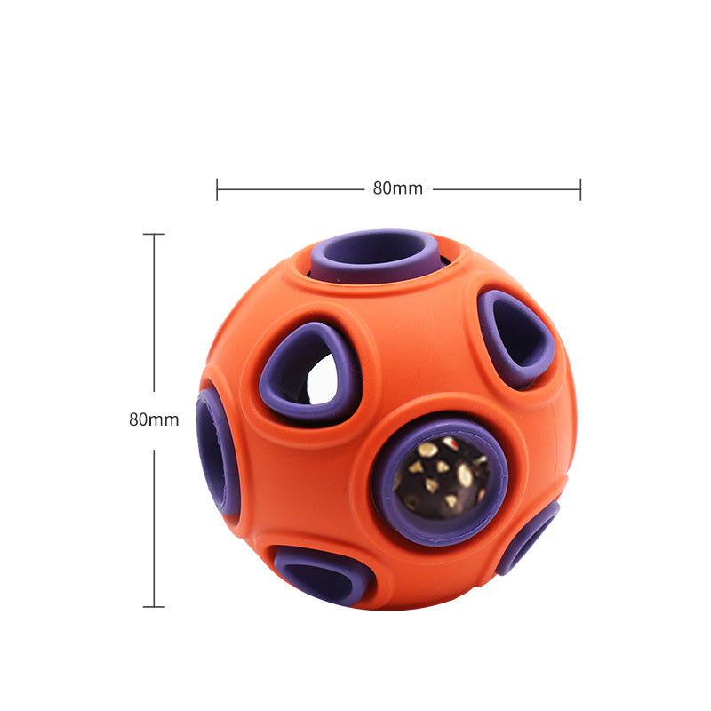 The Nightlight Ball: Glow-in-the-Dark Squeaky Chew Ball