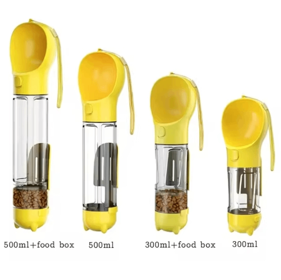 The Trailside Bottle: 3-in-1 Portable Dog Water Bottle & Feeder